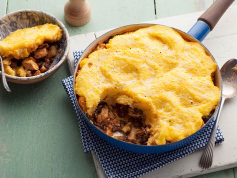 Chicken Tamale Pie recipe from Food Network Kitchen via Food Network Chicken Tamale Pie, Chicken Tamale, Tamale Pie Recipe, Chicken Tamales, Tamale Pie, Ree Drummond, Weeknight Dinner Recipe, Quesadillas, Mexican Dishes