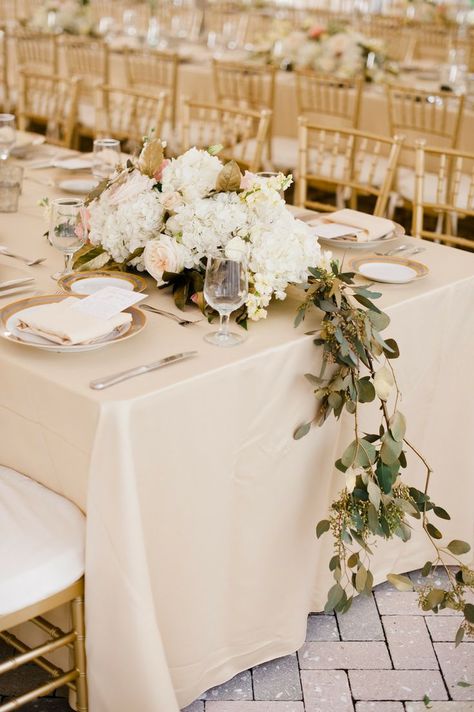 Cream wedding table linen and ivory decor #weddingcolorpalette #vanillaweddingcolors #neutralweddinginspiration #vanillacustardwedding Cream Wedding Colors, Neutral Wedding Inspiration, Mexican Themed Weddings, Neutral Wedding Colors, Wedding Table Linens, Wedding Tablecloths, Beige Wedding, Cream Wedding, May Weddings