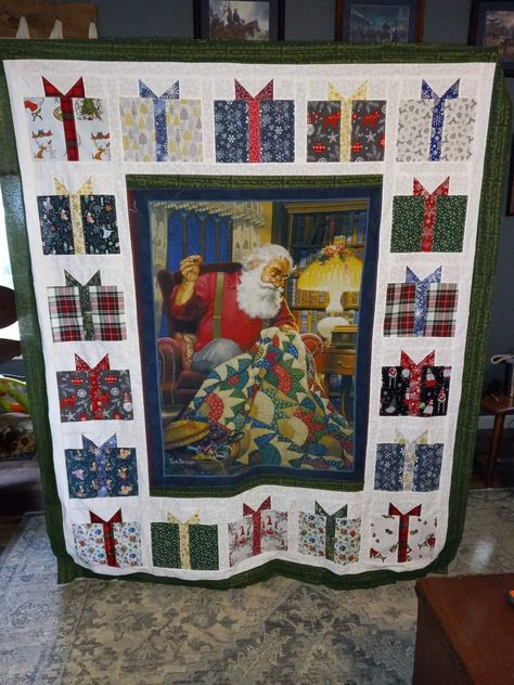 Christmas Panel Quilt Patterns, Christmas Panel Quilts Ideas Layout Patterns Free, Christmas Panel Quilts Ideas Layout, Christmas Panel Quilts, Panel Quilts Ideas Layout Patterns Free, Quilt Panel Border Ideas, Panel Quilts Ideas, Panel Quilts Ideas Layout, Diy Christmas Quilt