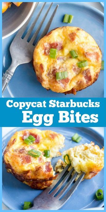 Starbucks Breakfast Bites, Starbucks Egg Bites Recipe With Cottage Cheese, Egg Bites Muffin Tins Starbucks, Starbucks Egg Cups, Morning Egg Recipes, Eggwhite Bites Muffin Tins, Starbucks Copycat Egg Bite Recipes, Easy Egg Bites Muffin Tins, Ww Egg Bites