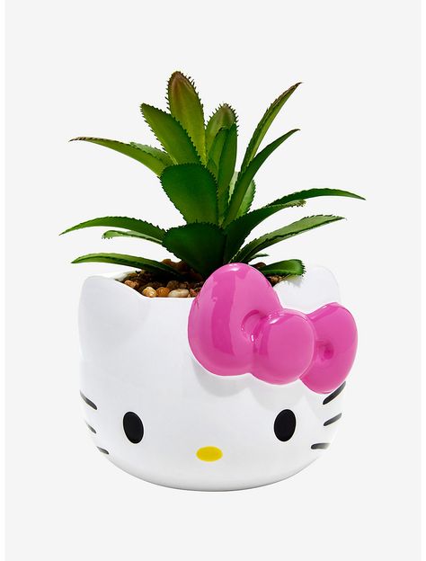 Hello Kitty Ceramic, Faux Succulents, Piggy Bank, Hot Topic, In The Middle, The Middle, Cute Wallpapers, Succulent, Interior And Exterior