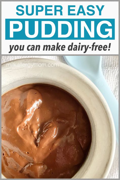 bowl of dairy free chocolate pudding made with oat milk Easy Pudding Recipe, Dairy Free Rice Pudding, Milk Chocolate Pudding, Almond Milk Pudding, Dirt Pudding Recipes, Oat Milk Chocolate, Dairy Free Deserts, Milk Pudding Recipe, Dairy Free Pudding