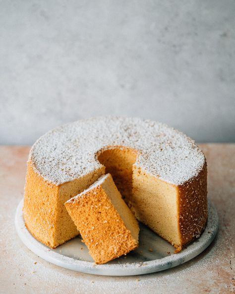 Lets talk sponge cake. Not in the way that cakes are often generically referred to as a sponge (Victoria I am looking at you!), but actual sponge cake. By that I mean cakes which are traditionally leavened solely through the whisking of eggs (either whole or egg whites), and now in modern times with a little help from a chemical leavener too This would include Angel Food Cake, Swiss Roll, Jaconde and of course Genoise, probably the most well known sponge. But today I want to talk about one of… Mean Cakes, The Boy Who Bakes, Ultimate Chocolate Chip Cookies, Egg White Recipes, Ultimate Chocolate Chip Cookie, Rich Cake, Roasted Strawberries, Cookie Spread, Cake Photography