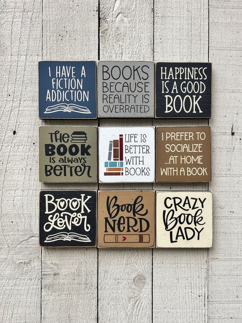 This Signs item is sold by AmericanAtHeart. Ships from Lenexa, KS. Listed on Nov 13, 2023 Book Signs Diy, Reading Gift Basket Ideas, Bookstore Decor, Bookish Room Decor, Library Gifts, Book Lover Decor, Book Crate, Bookish Crafts, Book Gift Basket