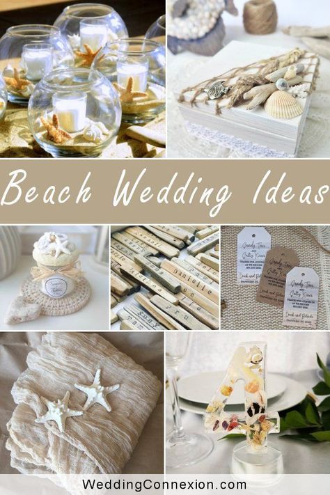 Beach Wedding Entrance Decorations, Wedding Ideas For Beach Weddings, Centerpiece For Beach Wedding, Beach Theme Rehearsal Dinner Decorations, Beach Themed Reception, Wedding Decor Beach Theme, Elegant Beach Theme Party For Adults, Spring Beach Wedding Ideas, Fall Beach Wedding Decor