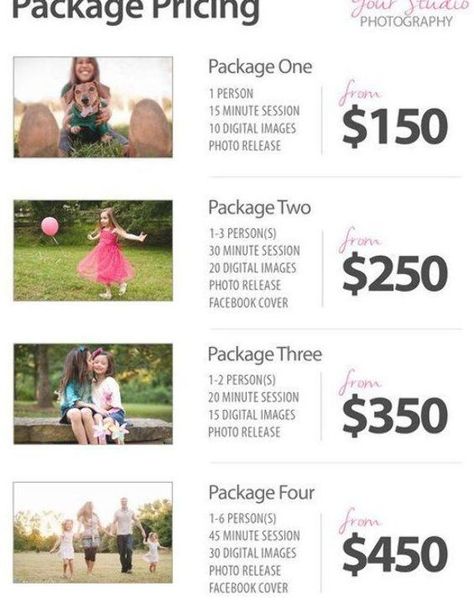 Photoshoot Price List, Organization Photography, Photography Business Pricing, Studio Mini Sessions, Business Pricing, Pricing List, Cards Photography, Photography Price List, Photography Business Marketing