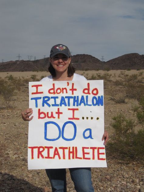 Triathlon Poster Ideas, Ironman Signs, Triathlon Party, Triathlon Signs, Ironman Poster, Ironman Triathlon Motivation, Marathon Signs, Motivation Posters, Triathlon Motivation