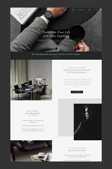 🌟Professional Male Life Coach Website Template🌟  VIEW DEMO HERE: https://jacobk.showit.site/  This Showit Website Template is perfect for Male Life Coaches, Business Coaches, Entrepreneurs and Business Owners enabling you to create a professional website in minutes.  #ShowitWebsiteTemplate #MaleCoaches #MaleCoachWebsite #CustomizableWebsite #ModernWebsiteDesign #LuxuryDesignTemplate #ProfessionalTemplate #LifeCoachWebsite #MaleLifeCoach #CoachWebsite #LuxuryWebsite #CoachBranding #Coach Life Coach Websites, Life Coach Website, Life Coach Marketing, Minimal Website, Luxury Website, Life Coaching Business, Showit Website Template, Modern Website Design, Coach Website