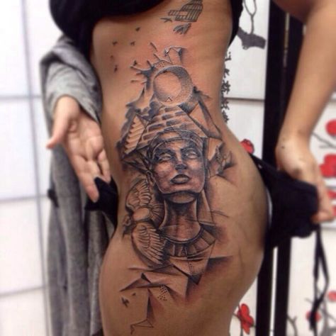 Egyptian Theme Tattoo Queen Nefertiti Tattoo, Nefertiti Tattoo, Egyptian Tattoo Sleeve, African Tattoo, Egypt Tattoo, Queen Tattoo, Theme Tattoo, Egyptian Tattoo, Routine Tips