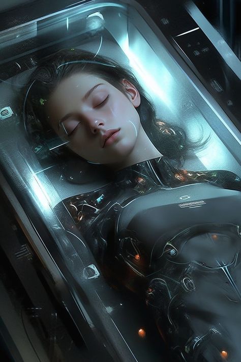 Future Robot Art, Scifi Aesthetic, Cyberpunk Women, Scifi Interior, Dystopian Art, Sci Fi Aesthetic, Sci Fi Character Design, Cyberpunk Female, Photo Prompts