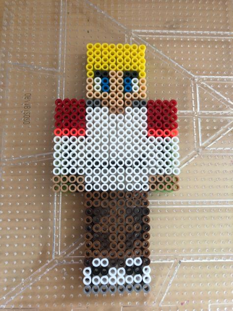 Dsmp Art Easy, Mcyt Perler Bead, Dsmp Perler Bead Patterns, Dsmp Perler Beads, Minecraft Beads, Easy Perler Bead Patterns, Melty Bead Patterns, Easy Perler Beads Ideas, Fuse Bead Patterns