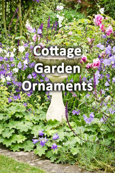 Cottage gardens are loved for their combination of historical buildings and beautiful planting. However, the joys of cottage gardens are not just restricted to these elements. Cottage garden ornaments can inject some real fun into your project! Cottage Garden Design Ideas, Garden Ornaments Diy, Small Cottage Garden Ideas, Cottage Garden Borders, Country Cottage Garden, Cottage Garden Design, Garden Design Layout, Cottage Garden Plants, Historical Buildings