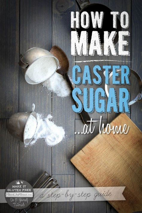 As spring is beginning to slowly roll into summer, I’ve noticed that I have been coming across recipes lately that call for caster sugar, AKA: superfine sugar. Caster sugar is basically white granulated sugar that has been ground to a very fine grain. Because of its small grains, superfine sugar dissolves faster than other types of sugar, so it is frequently used in dessert, cocktail, candy, and pastry recipes where large grains of sugar are undesirable. Caster sugar is perfect for sweet trea... Cream Custard, Vegan Sugar, Best Gluten Free Recipes, Almond Cake, Organic Sugar, Caster Sugar, Pastry Recipes, Baking Tips, Pavlova