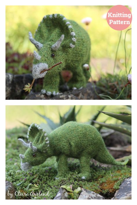 Dinosaur Knitting Pattern, Dinosaur Knitting, Toy Knitting Patterns, Animal Knitting, Animal Knitting Patterns, Animal Magic, Quick Knits, Honey Bear, Lost World