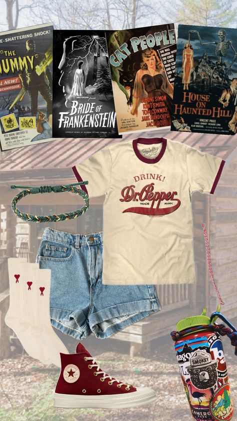 #spookysummer #summerween #spashersummer #summercamp #campvibes #summer#horror Summer Horror Aesthetic, Slasher Summer Aesthetic Outfits, Summerween Outfit, Slasher Summer Outfits, 80s Summer Slasher, Summerween Aesthetic, Slasher Summer Aesthetic, Horror Summer, Slasher Party