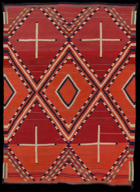 Blanket, Navajo. c. 1875. Wool. Minneapolis Institute of Art. Navajo Women, Spider Woman, Artist Gallery, Minneapolis, Something To Do, Weaving, Textiles, History, Wool