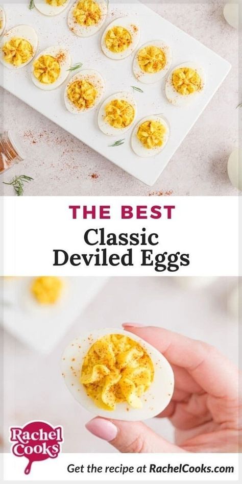 Classic deviled eggs are easy to make and always the first appetizer to disappear. Learn how to make the best deviled eggs. The recipe we ended up with is a Southern classic deviled eggs recipe with mayonnaise, yellow mustard, a splash of white vinegar, salt and pepper, and just a hint of Tabasco. It’s easy to make and you probably have all the ingredients you need in your fridge and pantry. Recipe With Mayonnaise, Vegetarian Easter Recipes, Classic Deviled Eggs Recipe, Vegetarian Easter, The Best Deviled Eggs, Southern Deviled Eggs, Classic Deviled Eggs, Deviled Eggs Recipe Easy, Devilled Eggs Recipe Best