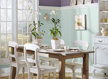 robins egg blue paint Small Kitchen Dining Room Combo, Colorful Outdoor Furniture, Kitchen Dining Room Combo, Interior Paint Colors Schemes, Egg Decor, Choosing Paint Colours, Farmhouse Dining Room Table, Dining Room Cozy, Paint Color Inspiration