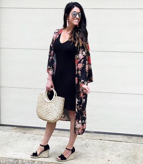 Kimono over dress