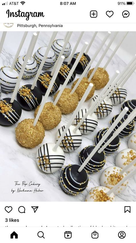 Black And Gold Fifty Birthday Party, Mens Birthday Dessert Table, Black And Gold Themed 30th Birthday Party, All Black Party Treats, 50th Bday Dessert Table, Black Gold Silver Dessert Table, 50th Birthday Party Treats, Decorating For 40th Birthday Party, Cocktail Hour Hors Doeuvres Table