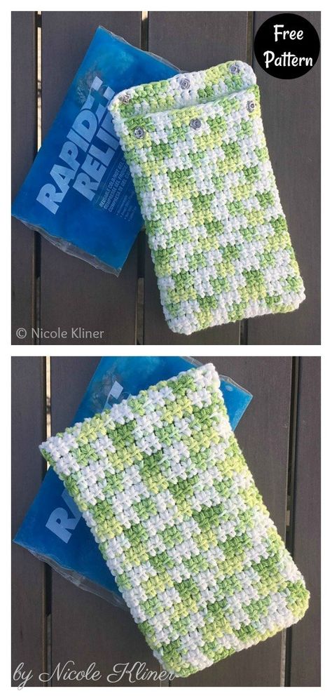 Reusable Ice Pack Cover Free Crochet Pattern Ice Pack Cover, Diy Ice Pack, Boo And Buddy, Cozy Pattern, Magic Bag, Cozy Crochet Patterns, Baby Frock Pattern, Gel Pack, Crochet Decoration