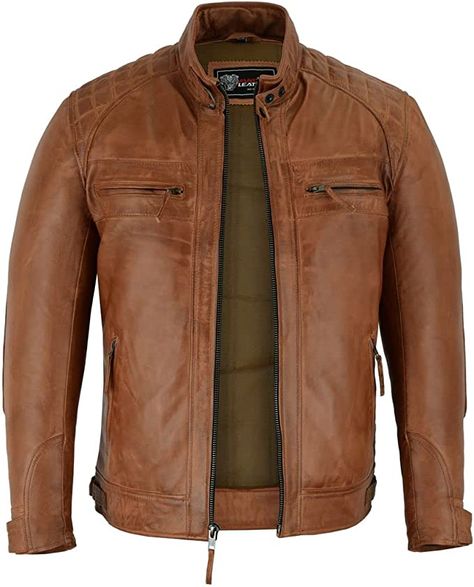 Mens Car Coat, Fashionable Jackets, Brown Motorcycle, Man Cafe, Cafe Racer Leather Jacket, Cafe Racer Design, Motorcycle Leather Jacket, Cafe Racer Jacket, Racer Jacket