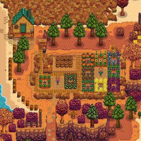 Stardew Valley Beach Farm Beach Farm Layout, Stardew Valley Farm Ideas, Stardew Valley Farm Layout, Stardew Farm, Farm Layouts, Beach Farm, Stardew Valley Farm, Stardew Valley Layout, Stardew Valley Tips