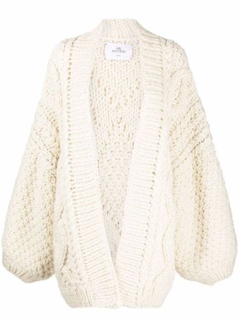 I Love Mr Mittens for Women - Shop New Arrivals on FARFETCH Chunky Sweater Outfit, I Love Mr Mittens, Mr Mittens, Belted Cardigan, Chunky Cardigan, Pocket Cardigan, Cardigan Outfits, Cotton Cardigan, White Cardigan