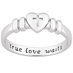 every parent should buy this for their teen Christian Purity Ring, Pretty Promise Rings, Purity Rings, Love Waits, Cross Rings, True Love Waits, Purity Ring, Godly Relationship, Gold Diamond Wedding Band