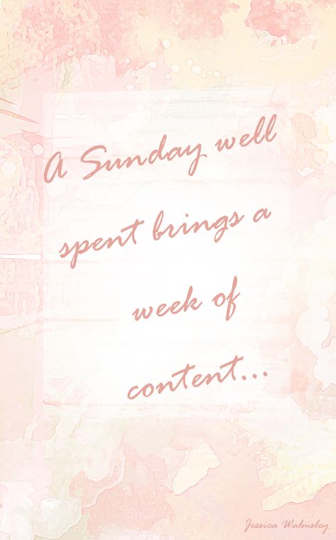 A Sunday well spent quote. Jessica Walmsley Design Pink Sunday Quotes, Sunday Spa Quotes, Sunday Workout Quotes, A Sunday Well Spent Quote, Sunday Evening Reminder, Happy Sunday, Healthy Life, Quotes, Design