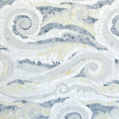 Sea Glass Tile, Ravenna Mosaics, New Ravenna, Sea Glass Mosaic, Mosaic Bathroom, Mosaic Tile Art, Custom Mosaic, Handmade Mosaic, Tile Art