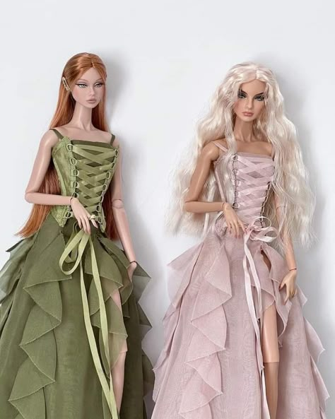 Barbie Fashionista Dolls, Barbie Outfits, Barbie Dress Fashion, Doll Clothes Barbie, Barbie Fashionista, Beautiful Barbie Dolls, Fashion Royalty Dolls, Silk Lace