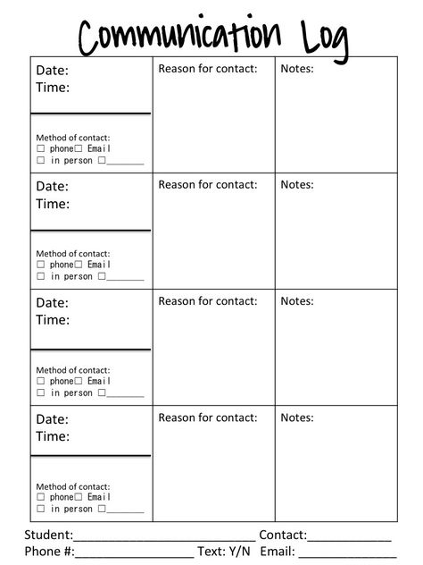 Parent Teacher Behavior Communication Log Counseling Forms, Parent Teacher Communication, Positive Behavior Support, Communication Log, High School Counseling, Dean Of Students, Behavior Supports, School Climate, School Social Work