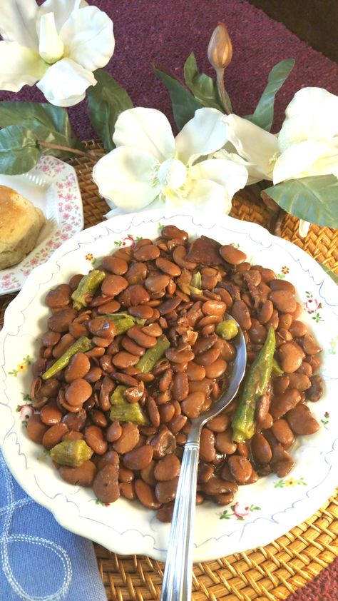 Southern Speckled Butter Beans Speckled Butter Beans Recipe Southern, Speckled Butter Beans Recipe, Speckled Butter Beans, Ham Seasoning, Beans Recipe Crockpot, Pressure Cooker Beans, Butter Beans Recipe, Okra Stew, Seasoned Butter