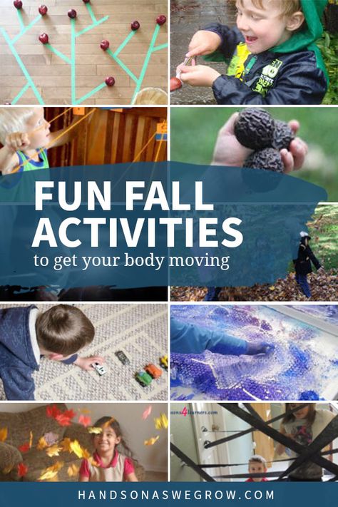 7 preschooler and toddler activities for fall! Gross motor activities that are are simple to set up and use supplies you already have at home! Fall Gross Motor Activities, Gross Motor Activity, Felt Boards, Kid Life, Apple Activities, Gross Motor Activities, Kids Moves, Fall Preschool, Motor Skills Activities