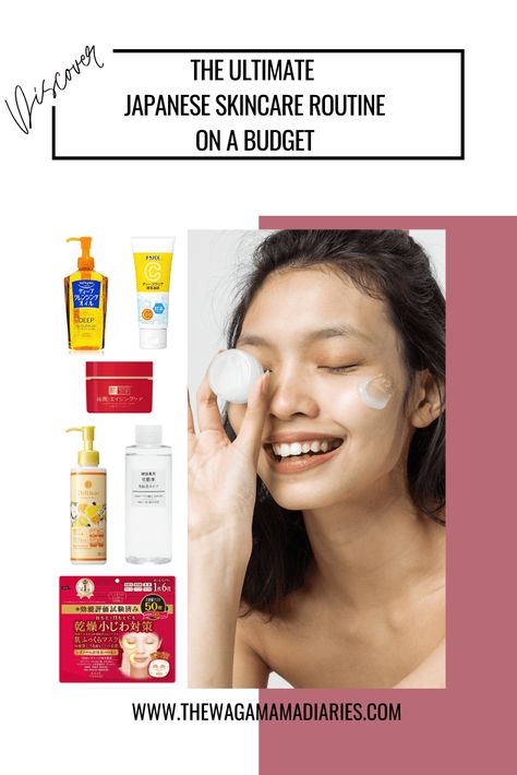 My Budget Japanese Skincare Routine - The Wagamama Diaries Japanese Skin Care Routine, Japanese Skincare Products, Japanese Skincare Routine, Best Japanese Skincare, Dhc Deep Cleansing Oil, Deep Cleansing Oil, Japanese Skincare, Foaming Face Wash, Best Skincare Products