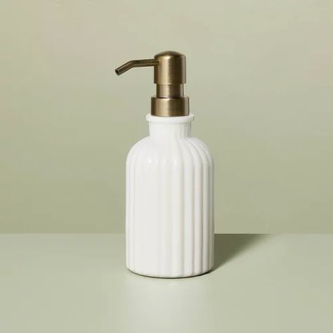 Bathroom Accessories : Target Wc Bathroom, Ceramic Soap Dispenser, Hearth & Hand With Magnolia, Green Soap, Glass Dispenser, Solana Beach, Dish Soap Dispenser, Hand Soap Dispenser, Glass Canisters