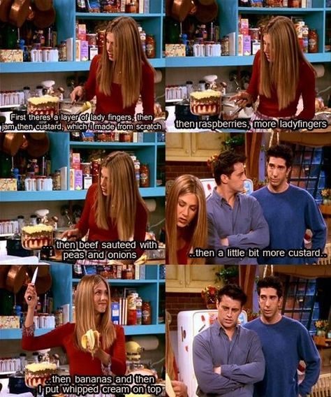 Rachel Green #ThanksGiving Trifle Friends, Friends Trifle, Friends Thanksgiving Episodes, Monica Gellar, Friends Rachel, Fun Thanksgiving Desserts, Rachel Friends, Fav Movie, Friends Episodes