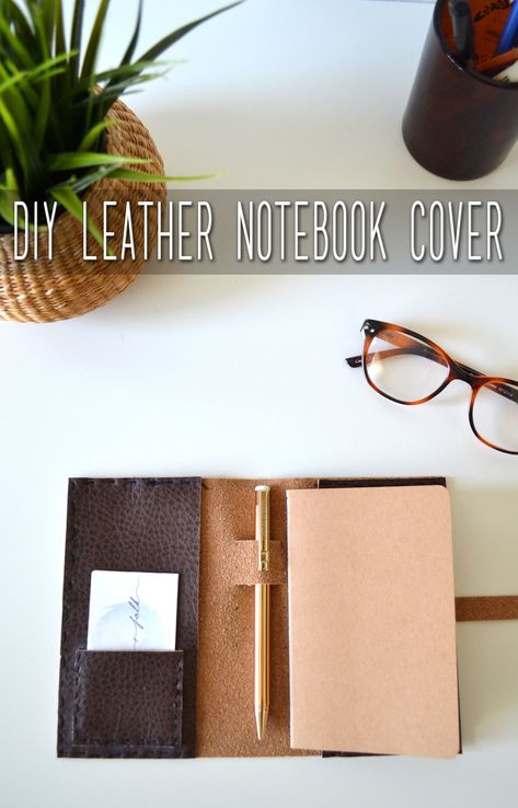 Faux Leather Notebook Cover Diy, Diy Leather Book Cover, Leather Notebook Diy, Diy Leather Notebook Cover, Diy Leather Journal Cover, Planner Covers Diy, Notebook Cover Diy, Journal Covers Diy, Leather Planner Cover