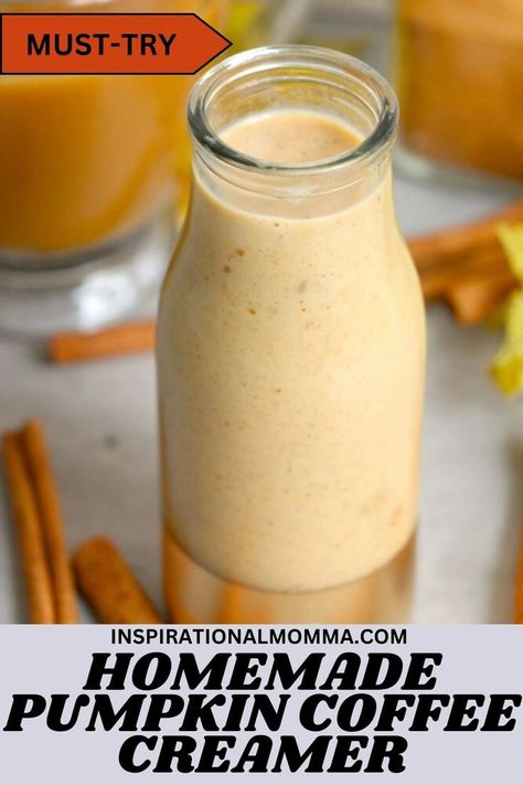 Jarful of homemade pumpkin spice coffee creamer. Easy Frozen Fruit Smoothie Recipes, Homemade Pumpkin Coffee, Pumpkin Spice Creamer Recipe, Homemade Creamer, Homemade Pumpkin Spice Coffee Creamer, Pumpkin Coffee Creamer, Pumpkin Spice Coffee Creamer, Homemade Pumpkin Spice Coffee, Pumpkin Spice Creamer