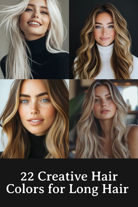 PIN IT FAST 📍 Ready for a bold transformation? These eye-catching hair colors for long hair are perfect for making a statement and showing off your style. Cinnamon Balayage, Trending Hair Colors, Creative Hair Color, Ponytail Hairstyles Easy, Trending Hair, Blonde Roots, Caramel Balayage, Sandy Blonde, Silver Blonde