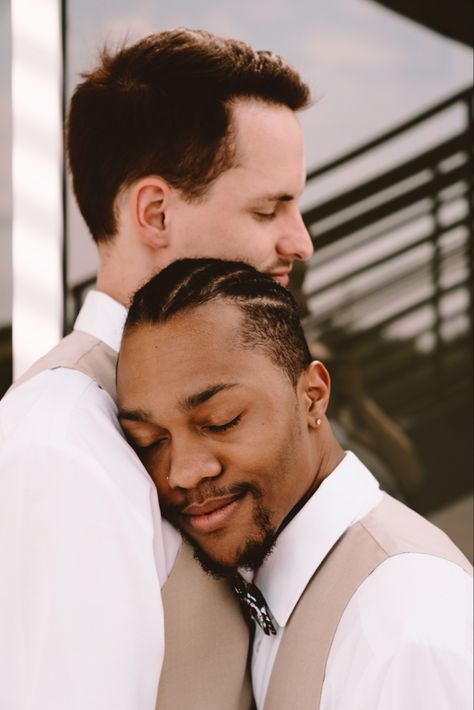 Gay couple, gay love, interracial love, interracial couple, same sex love, same sex couple, wedding, married, marriage, Mr and Mr, beige, black, white, formal vest Interacial Couples, Formal Vest, Fatal Attraction, Interracial Couple, No Gender, Interracial Love, Gay Marriage, Interracial Couples, Great Photographers