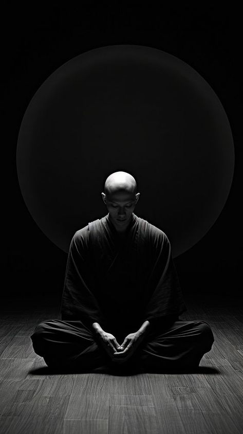 Download premium image of Photography of monk sports black adult. about aesthetic, light, person, sports, and circle 13649656 Meditation Men Aesthetic, Black Meditation Aesthetic, Motivational Photos Inspiration, Dark Black And White Photography, Meditation Aesthetic Black, Meditation Aesthetic Men, Monk Mode Wallpaper, Meditation Wallpaper Iphone, Enlightenment Aesthetic