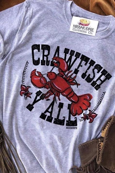 Crawfish Boil Outfit, Crawfish Party, Crawfish Boil Party, Crawfish Shirt, Charlie 1 Horse Hat, Crawfish Boil, Western Graphic Tees, Giddy Up Glamour, Children's Boutique