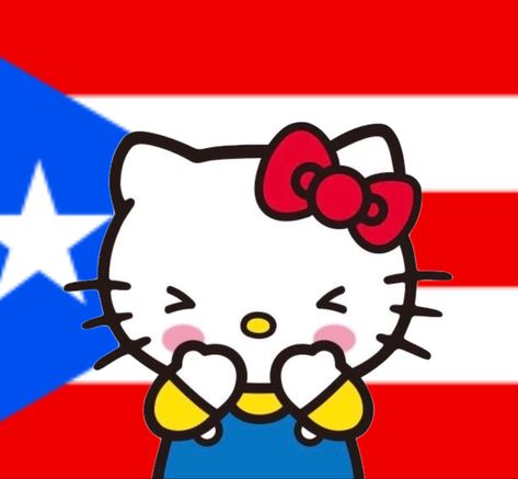 Bad Bunny Hello Kitty, Viva Cuba, Anuel Aa Wallpaper, Y2k Profile Picture, Cuban Art, Hello Kitty Coloring, Kitty Drawing, Hello Kitty Backgrounds, Hello Kitty Drawing