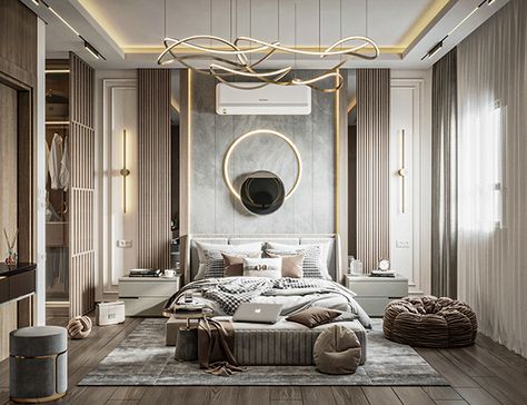 Classic Bedroom Design Luxury, Bedroom Ideas Luxury Modern, Elegant Bedroom Ideas Luxury, Modern Luxury Bedroom Design, Bedroom Ideas Luxury, Elegant Bedroom Design, Bedroom Interior Design Luxury, Modern Luxury Bedroom, Bedroom Wall Designs