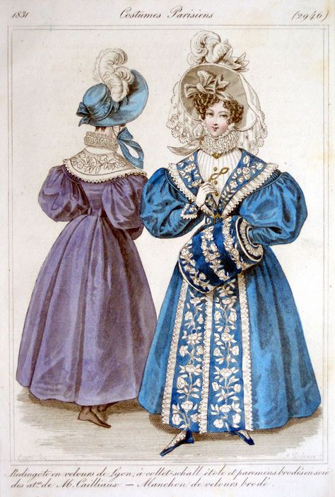 1831 Fashion, 1830 Dress, 1840 Dress, 1830s Fashion, Romantic Era, 1800s Fashion, Historical Women, 19th Century Fashion, History Fashion