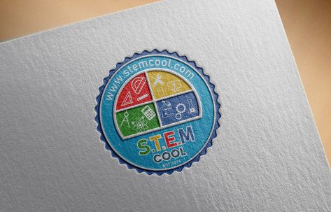 Stem Logo Graphics, Stem Logo Design Ideas, Stem Logo Design, Science Club Logo, Space Logo Ideas, Stem Logo, It Company Logo, Math Logo, Destination Imagination