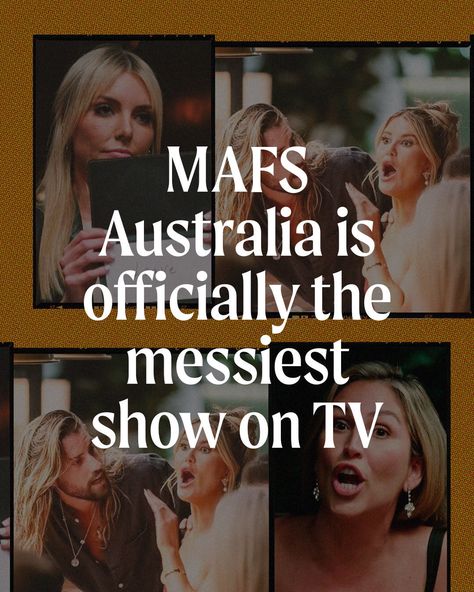 Have you been tuning in to MAFS Australia? If so, you'll know exactly what we're talking about... The show is pure and utter chaos in the best possible way, and we're truly obsessed. Hit the link in bio for our ode to MAFS Australia, the most unhinged reality show on our screens 🔗 Mafs Australia, Reality Show, Cosmopolitan, Link In Bio, Australia, Good Things, Pure Products, Quick Saves