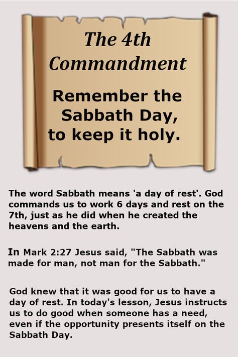 4th Commandment, The Sabbath Day, Sabbath Day, Church Signs, Jesus Faith, Bible Activities, Bible Facts, Christian Parenting, Free Activities